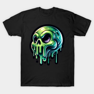 Green Slime Skull T-Shirt